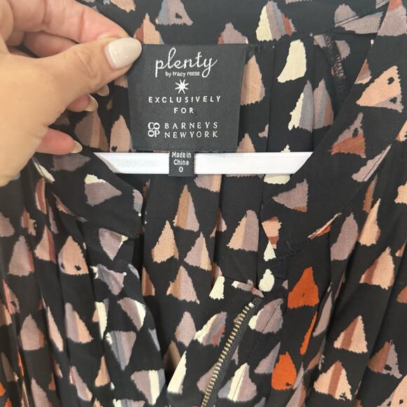 Plenty by Tracy Reese Womens Shirt Dress Size P Multicolor 100% Silk 2378 - Picture 5 of 12